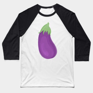 Aubergine Eggplant Veggie Sticker Baseball T-Shirt